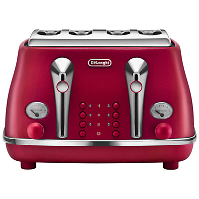De'Longhi Elements 4-Slot Toaster Flame Red De'Longhi Elements 4-Slot Toaster Flame Red